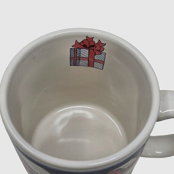 1992 Susan Winget Christmas Village Coffee Mug Tea Cup Snowman Christmas Tree - Picture 5 of 7